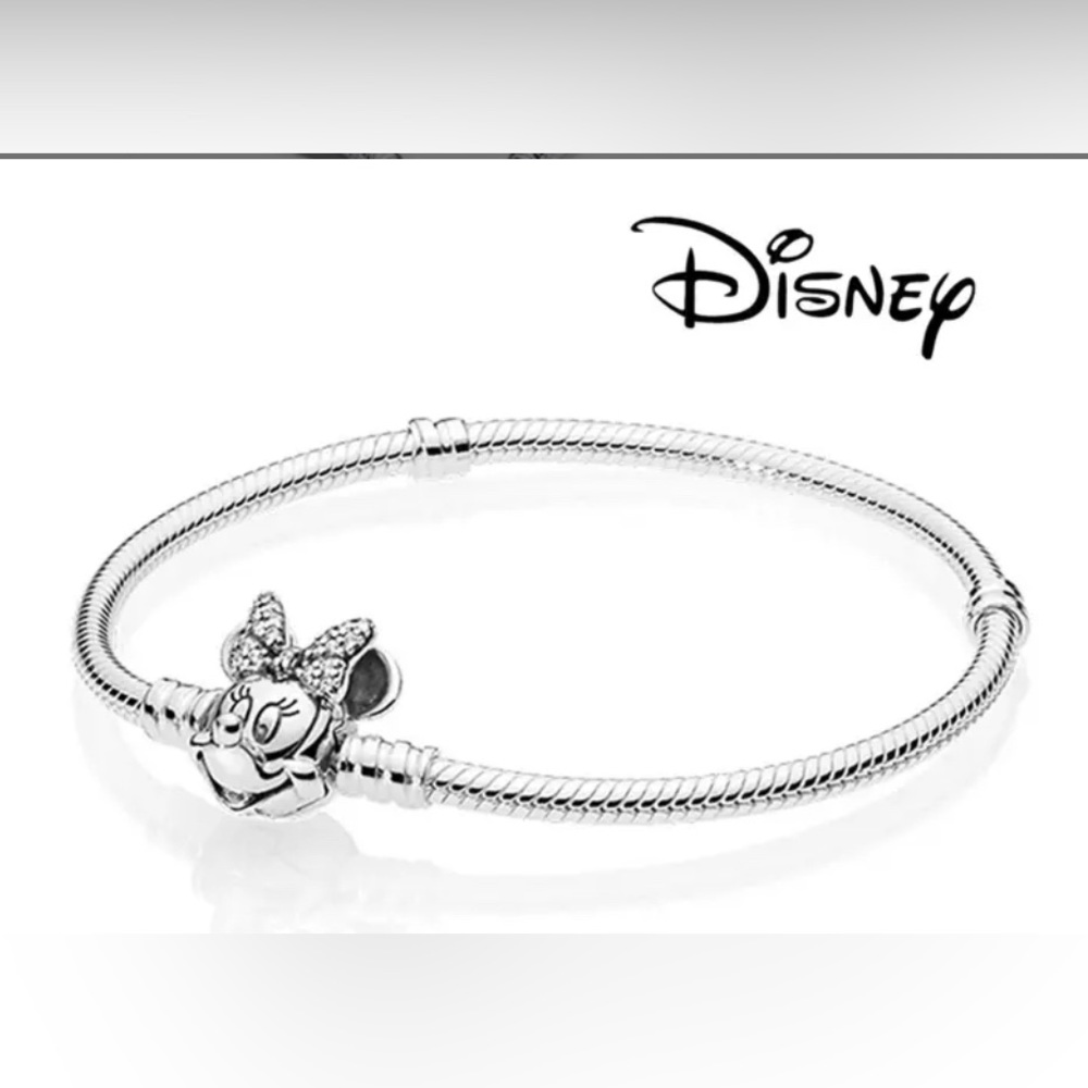 Disney Sterling Silver 925 Minnie Mouse Bracelet